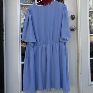 H&M Light Blue Long Sleeve Dress